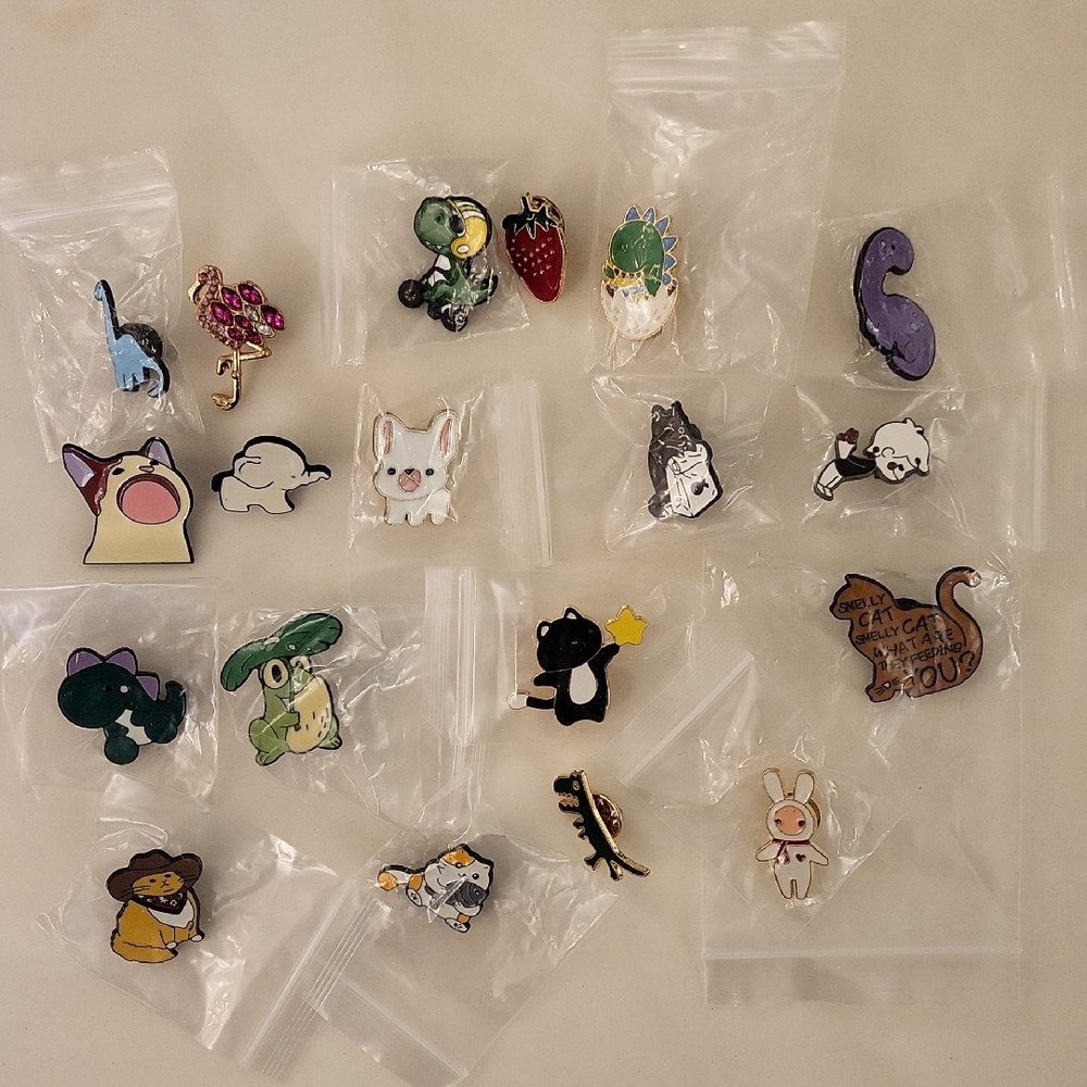 Assorted Animal Enamel Pins